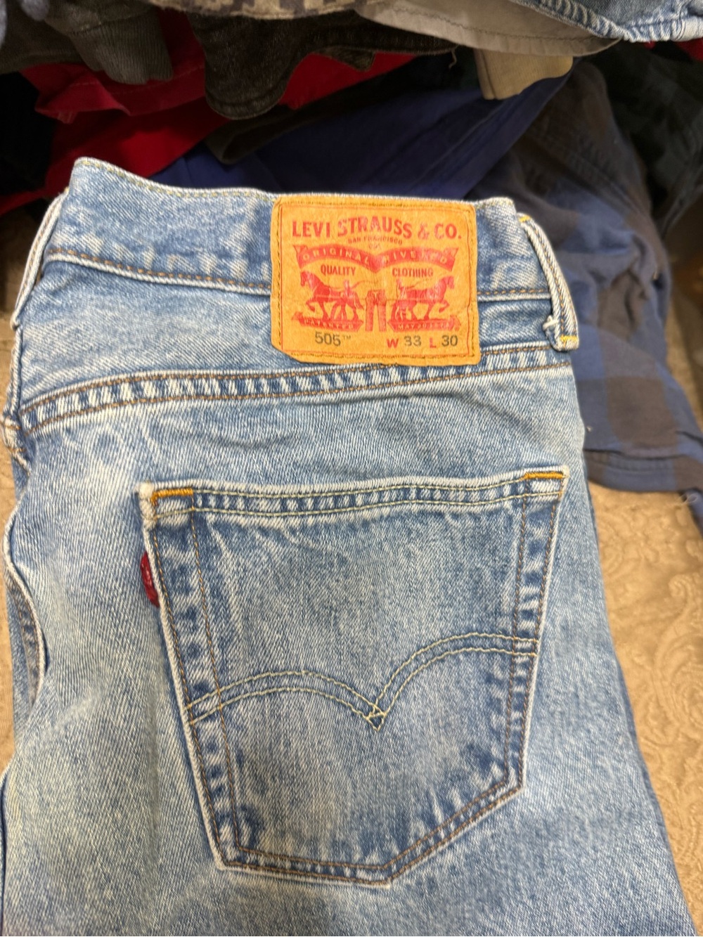 Men’s Levi’s 505 33x30 Lot of 5 Denim Jeans - Picture 3 of 6